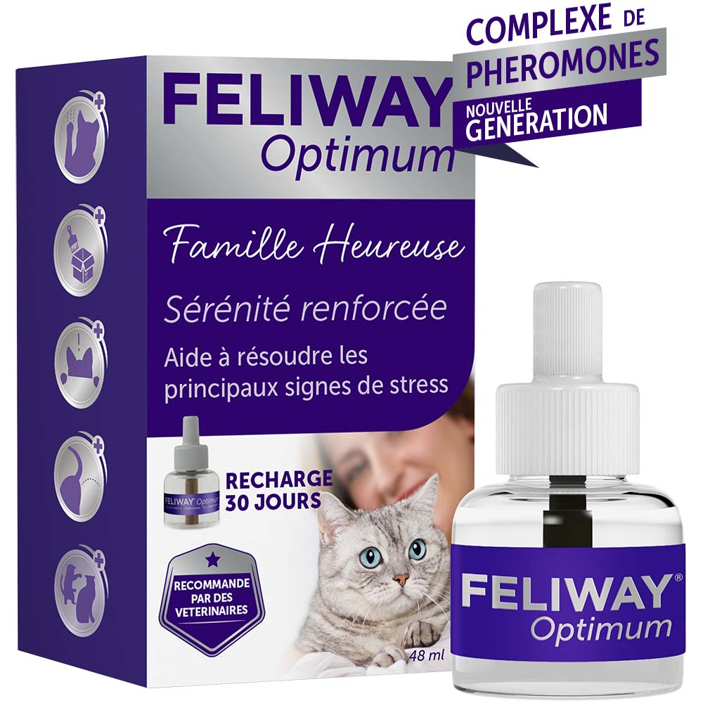 Feliway Optimum pour chat, recharge diffuseur